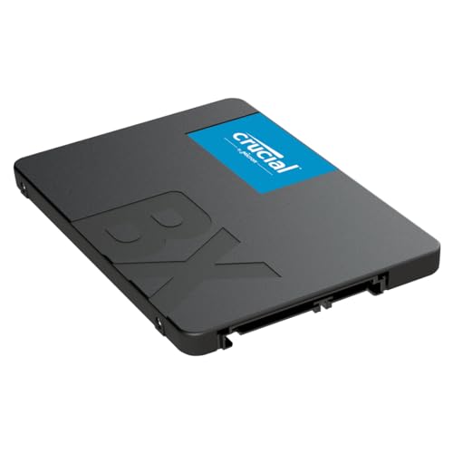 Crucial BX500 SATA SSD 1TB, SSD Interno 2.5', Hasta 540MB/s, Compatible con Ordenador Portátil y de Sobremesa (PC), 3D NAND, Aceleración de escritura dinámica, Memoria SSD - CT1000BX500SSD101