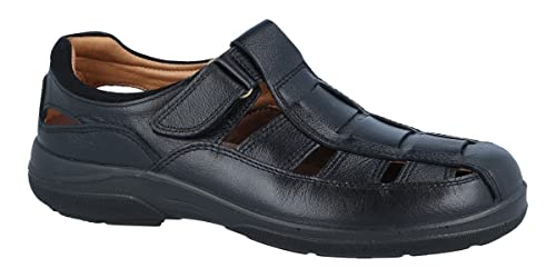 Luisetti Sandalia de Cuero Cerrada para Hombre Sandalia Toronto 13451NA Talla 41 Color Negro