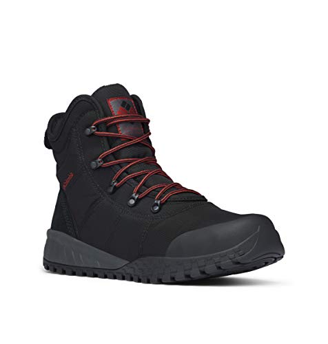 Columbia FAIRBANKS WATERPROOF OMNI-HEAT botas de nieve impermeables Hombre , Negro (Black x Rusty), 43 EU