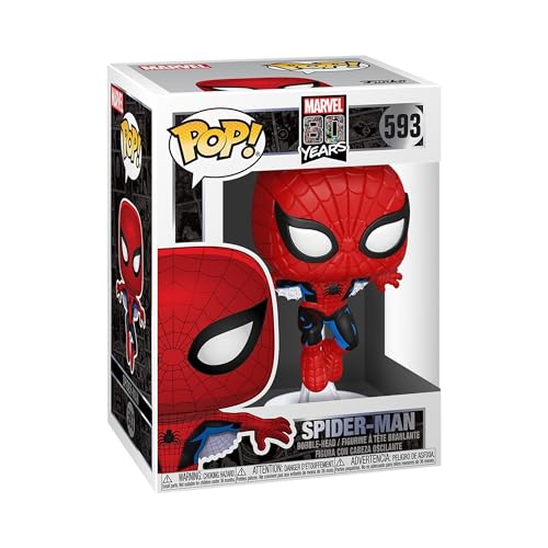 Funko Pop! Marvell: 80th, First Appearance Spider Man, Marvell 80th, Figura de Vinilo Coleccionable, Idea de Regalo Mercancia Oficial, Juguetes para Niños y Adultos, Comic Books Fans