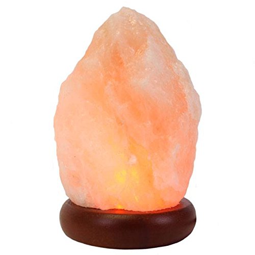 Klass Home Collection® -Lámpara de sal de roca del Himalaya, natural, led, multicolor, lámpara USB, piedra natural