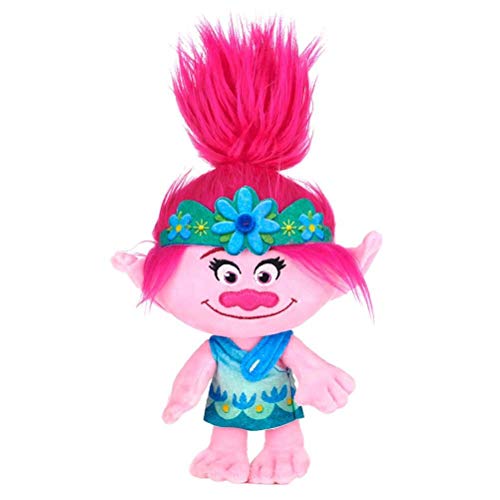 Posh Paws 37399 Trolls World Tour - Peluche de Amapola (25 cm), Multicolor