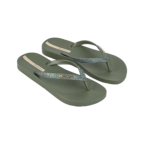 Ipanema Anat Lolita Fem, Chanclas Mujer, Green Glitter Green, 40 EU