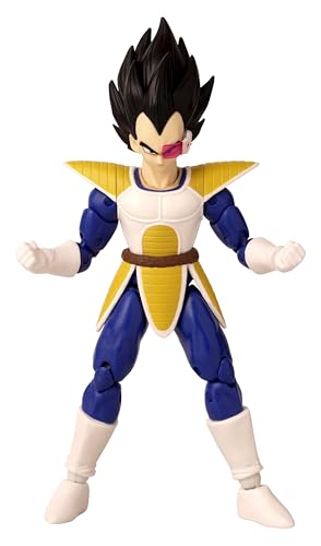 BANDAI - Dragon Ball Super Stars 17 cm Anime Figure - Vegeta Visor, Multicolor Stars