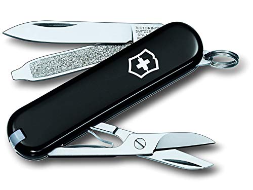 Victorinox, Classic SD, Navaja Multiuso Suiza, Cuchillo bolsillo, Regalo, 7 Funciones, Hoja pequeña, Lima de uñas