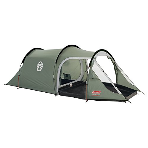 Coleman, compacta para 2 Personas, también Ideal para Acampar en el jardín, Senderismo Ligero y Tienda de campaña con toldo, Impermeable, Zelt Coastline(TM) 2 Plus Ref.205110, Verde/Gris