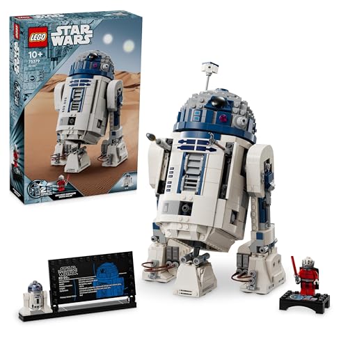 LEGO Star Wars R2-D2 Figura Articulada de Droide de Juguete, Maqueta de Colección de Personaje de Películas, Regalo para Niños y Niñas de 10 Años o Más o Coleccionistas y Fans de la Saga 75379
