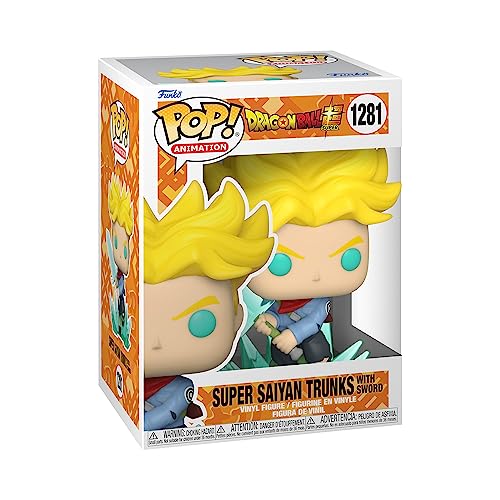 Funko Pop! Animation: DBS - Super Saiyan Trunks with Sword - Dragon Ball Super - Figura de Vinilo Coleccionable - Idea de Regalo- Mercancia Oficial - Juguetes para Niños y Adultos - Anime Fans