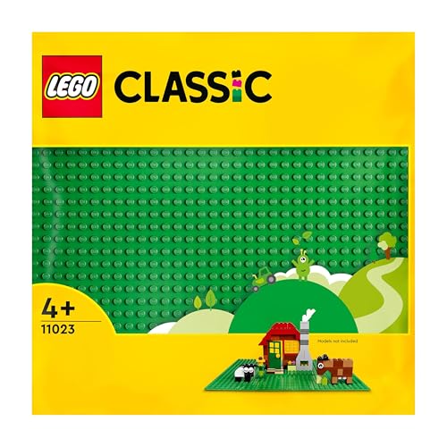 LEGO Classic Base Verde de 32x32 Tacos, Placa Tablero de Construcción y Expansión, Juguete de Construcción para Niños y Niñas de 1 Año o Más 11023