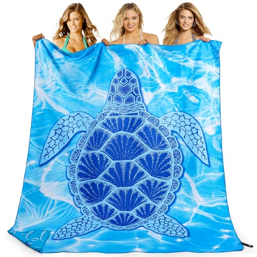 Toalla Playa XXL 200x145 cm, Toalla Grande De Microfibra De Secado RáPido, Toalla De BañO Sin Arena, Manta De Playa Mujer