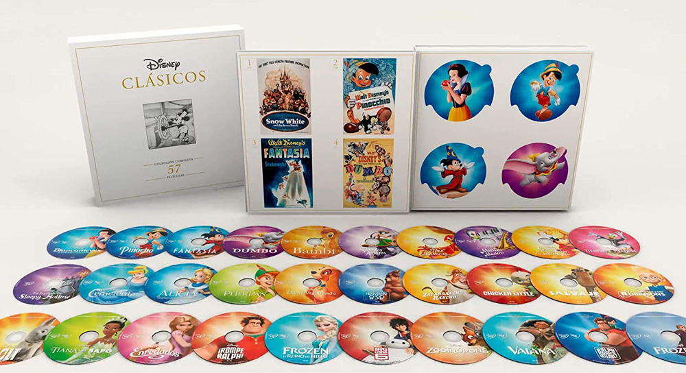 Disney Clásicos 57 Películas En Dvd Edición Coleccionista Única 0543